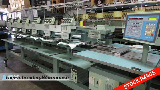 ID#1465 - Tajima TME-DC912 Commercial Embroidery Machine.  Year 1996 : 12 : 9 - www.TheEmbroideryWarehouse.com